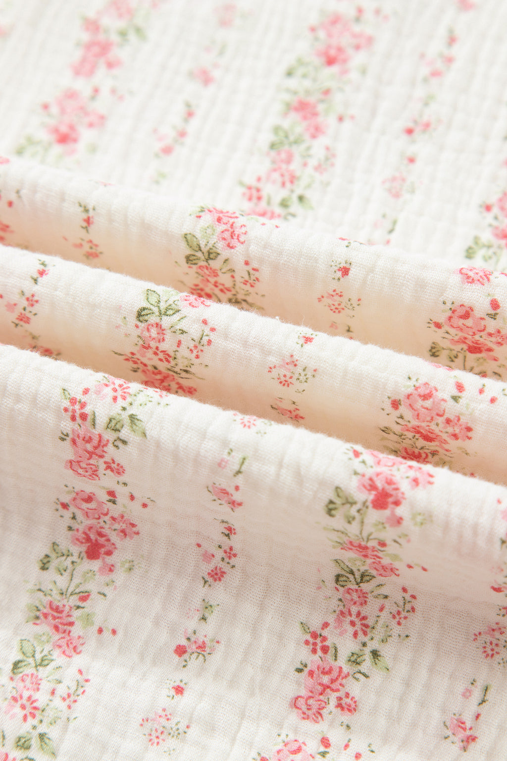 Pink Floral Print Long Sleeve Button Front Shirt Pajama Pant Set