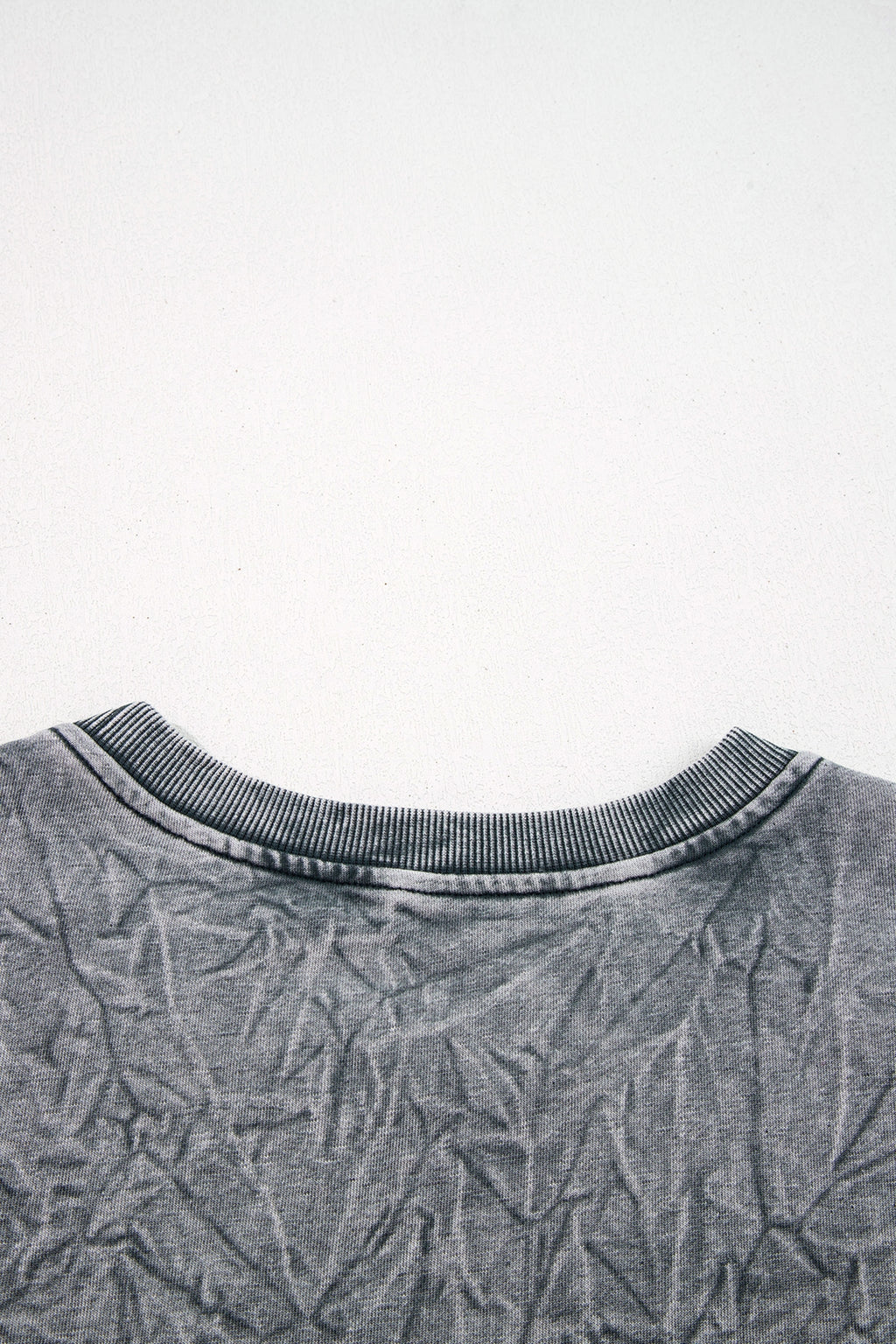 Mineral Red saved by grace Letter Embroidery Mineral Wash Loose Sweatshirt