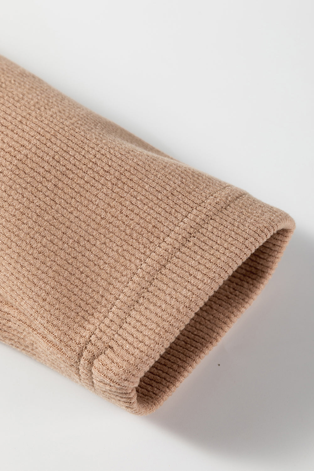 Parchment Leopard Drawstring Pullover Hoodie and High Waist Pants Corduroy Suit