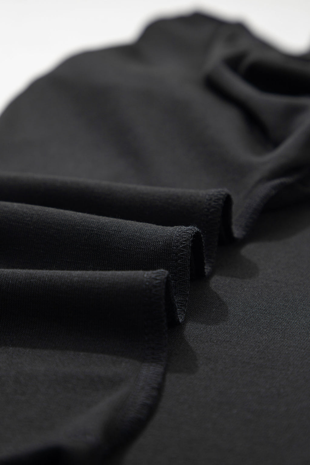 Black High Neck Long Sleeve Top