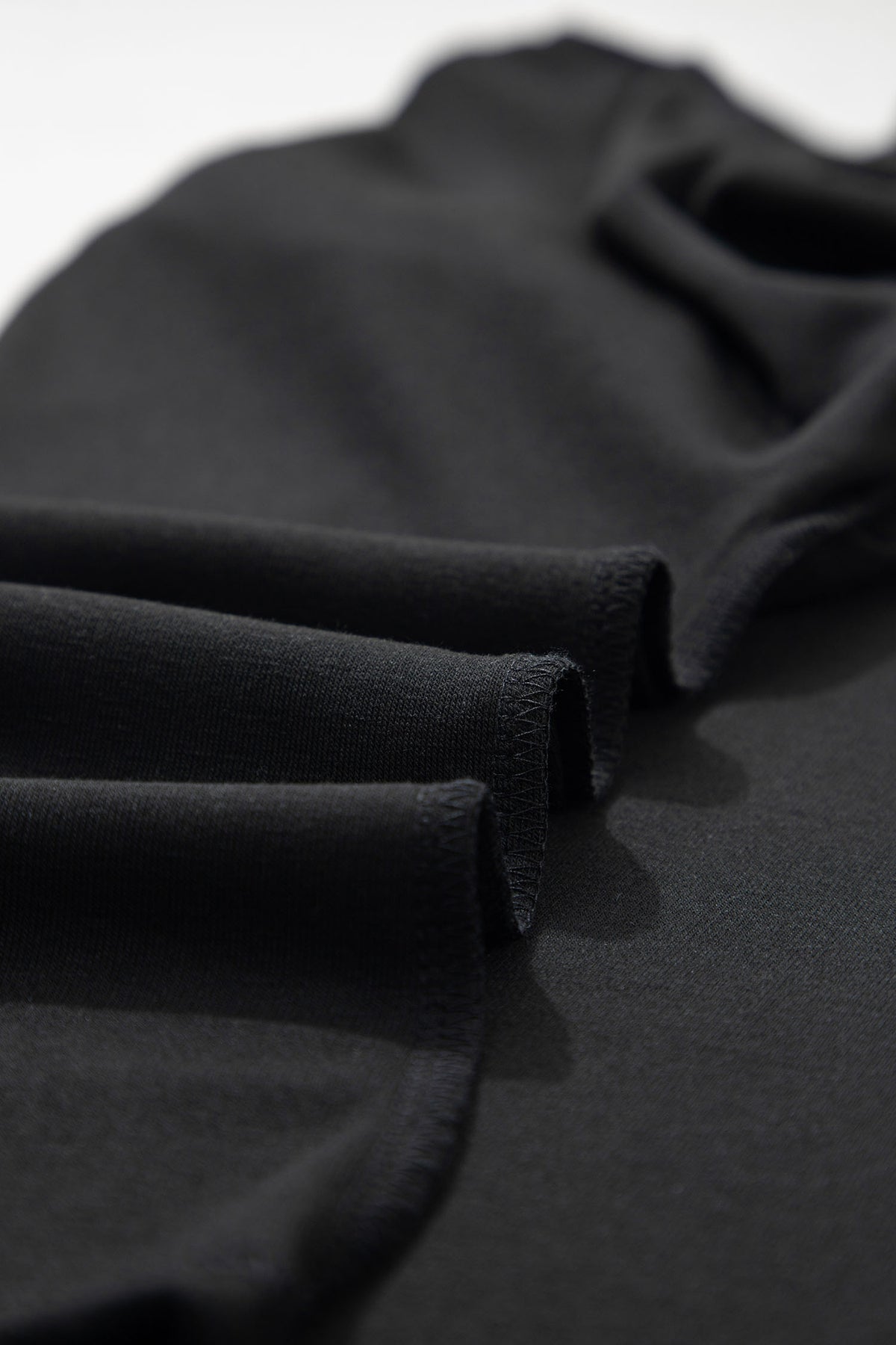Black High Neck Long Sleeve Top