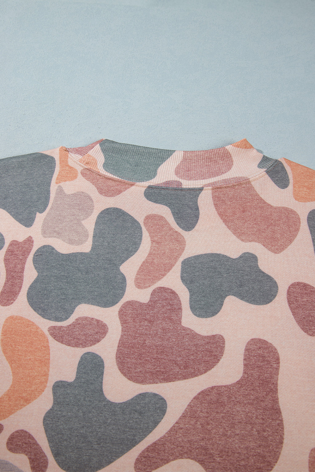 Multicolour Camouflage Western Graphic Plus Size Sweatshirt