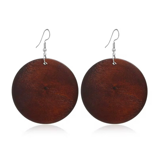 Tousles Studio Dark Solid Moon earrings