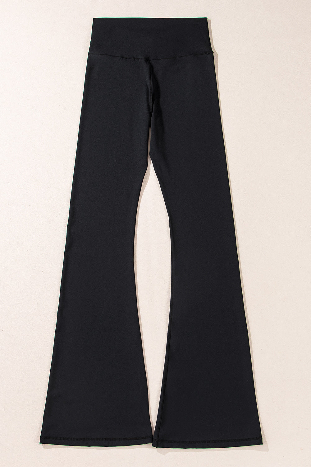 Black V Shape High Waist Flared Leggings image 5