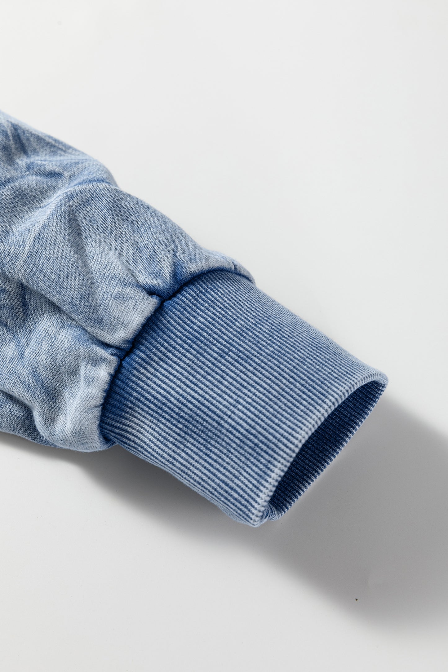 Mineral Red saved by grace Letter Embroidery Mineral Wash Loose Sweatshirt